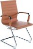 Nautilus Aura Medium Leather Bonded Executive Cantilever Chair - Brown
