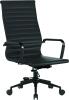 Nautilus Aura High Bonded Leather Chair - Black Frame