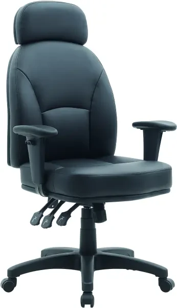 Nautilus Avon PU Operator Chair With Height Adjustable Arms