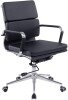 Nautilus Avanti Bonded Leather Swivel Chair - Black