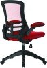 Nautilus Luna Designer Mesh Chair - Red