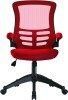 Nautilus Luna Designer Mesh Chair - Red