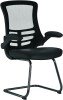 Nautilus Luna Designer Mesh Cantilever Chair - Black