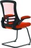 Nautilus Luna Designer Mesh Cantilever Chair - Orange