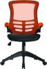 Nautilus Luna Designer Mesh Chair - Two Tone - Orange