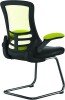 Nautilus Luna Designer Two Tone Mesh Cantilever Chair - Green