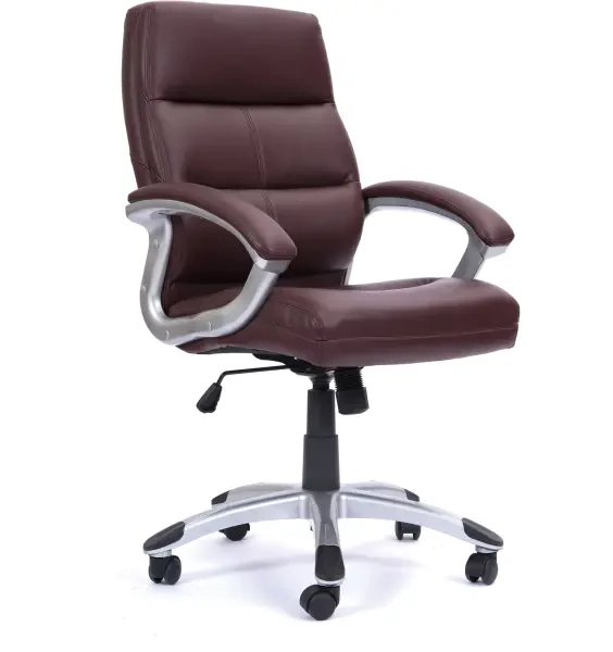 Nautilus Greenwich Leather Effect Executive Chair - Cherry