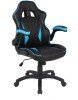 Nautilus Predator Executive Leather Effect Ergonomic Gaming Chair - Black/Blue