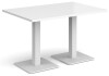 Dams Brescia Rectangular Dining Table 1200mm - White