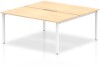 Dynamic Evolve Plus Bench Desk Two Person Back To Back - 1600 x 1600mm - Maple