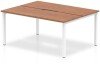 Dynamic Evolve Plus Bench Desk Two Person Back To Back - 1400 x 1600mm - Walnut