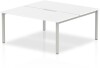 Dynamic Evolve Plus Bench Desk Two Person Back To Back - 1600 x 1600mm - White