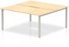 Dynamic Evolve Plus Bench Desk Two Person Back To Back - 1600 x 1600mm - Maple