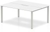 Dynamic Evolve Plus Bench Desk Two Person Back To Back - 1200 x 1600mm - White