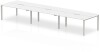Dynamic Evolve Plus Bench Desk Six Person Back To Back - 3600 x 1600mm - White