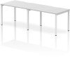 Dynamic Evolve Plus Bench Desk Two Person Row - 2400 x 800mm - White
