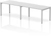 Dynamic Evolve Plus Bench Desk Two Person Row - 2800 x 800mm - White