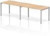 Dynamic Evolve Plus Bench Desk Two Person Row - 2800 x 800mm - Maple