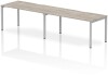 Dynamic Evolve Plus Bench Desk Two Person Row - 3200 x 800mm - Grey oak