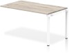 Dynamic Evolve Plus Bench One Person Extension - 1200 x 800mm - Grey oak