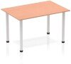 Dynamic Impulse Post Leg Straight Table - 1200 x 800mm