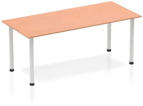 Dynamic Impulse Post Leg Straight Table - 1800 x 800mm