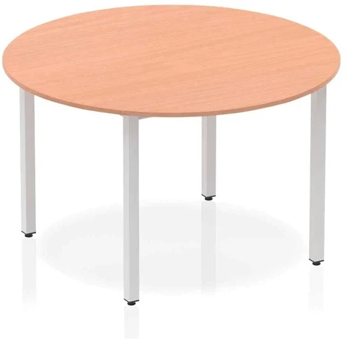 Dynamic Impulse Box Frame Leg Round Table - Beech