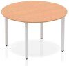 Dynamic Impulse Box Frame Leg Round Table - Oak