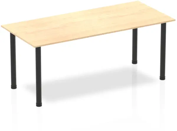 Dynamic Impulse Post Leg Straight Table - 1800 x 800mm