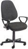 Dams Bilbao Operators Chair with Fixed Arms - Charcoal