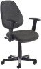Gentoo Bilbao Operators Chair with Lumbar Support & Adjustable Arms - Charcoal
