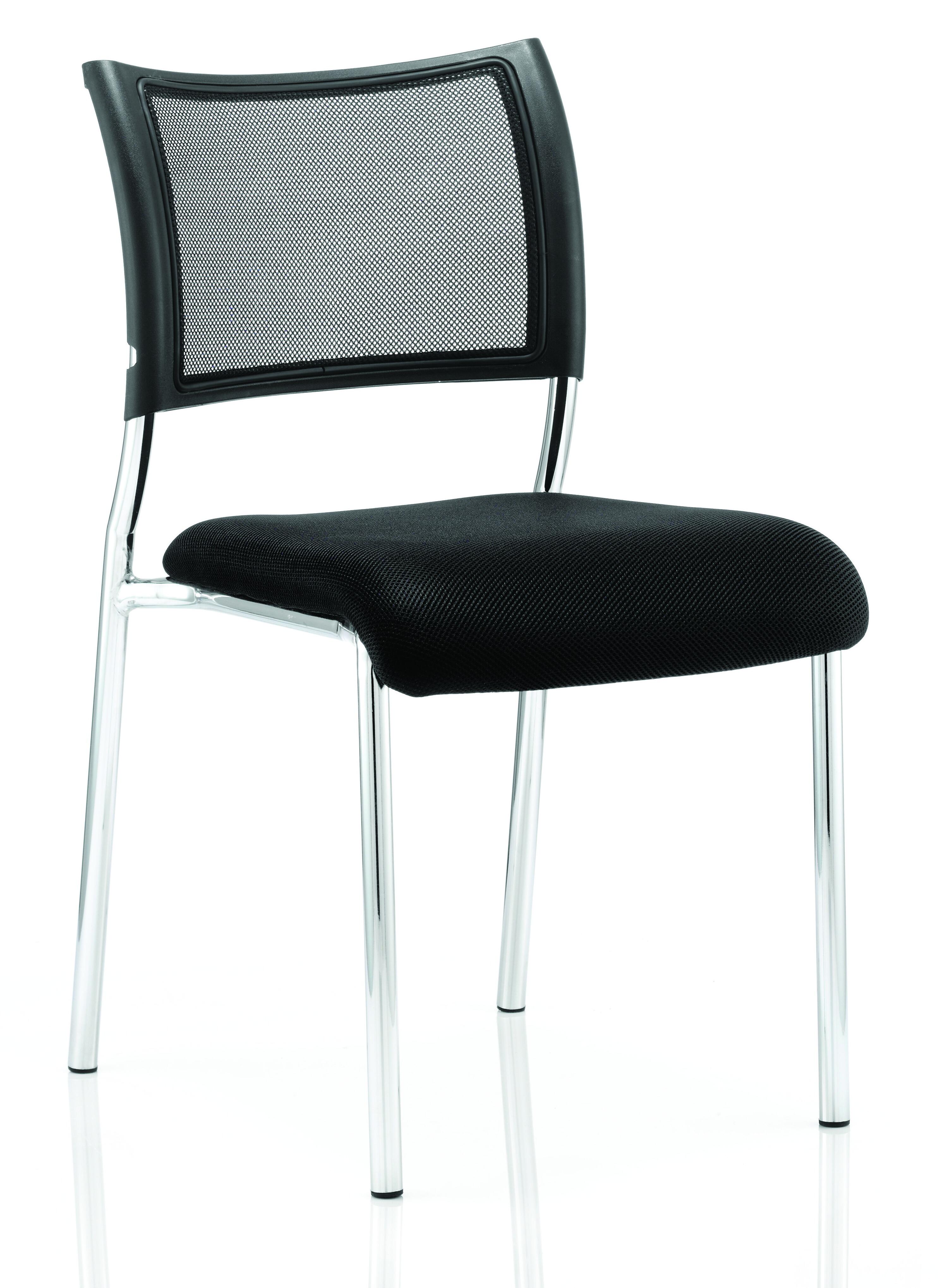 Brunswick Chair Chrome Without Arms - Durable Visitor Seating - Office ...