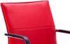 Dynamic Echo Cantilever Bonded Leather Chair with Arms - Red