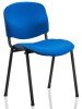 Dynamic ISO Black Frame Fabric Chair - Blue