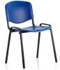 Dynamic ISO Black Frame Poly Chair - Blue