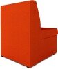 Nautilus Wave Contemporary Modular Fabric Low Back Sofa - Rectangular - Orange
