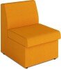 Nautilus Wave Contemporary Modular Fabric Low Back Sofa - Rectangular - Yellow