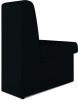 Nautilus Wave Contemporary Modular Fabric Low Back Sofa - Convex - Black