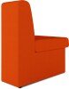 Nautilus Wave Contemporary Modular Fabric Low Back Sofa - Convex - Orange