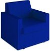 Nautilus Wave Contemporary Modular Fabric Low Back Sofa - Armchair - Blue