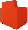 Nautilus Wave Contemporary Modular Fabric Low Back Sofa - Armchair - Orange
