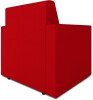 Nautilus Wave Contemporary Modular Fabric Low Back Sofa - Armchair - Red