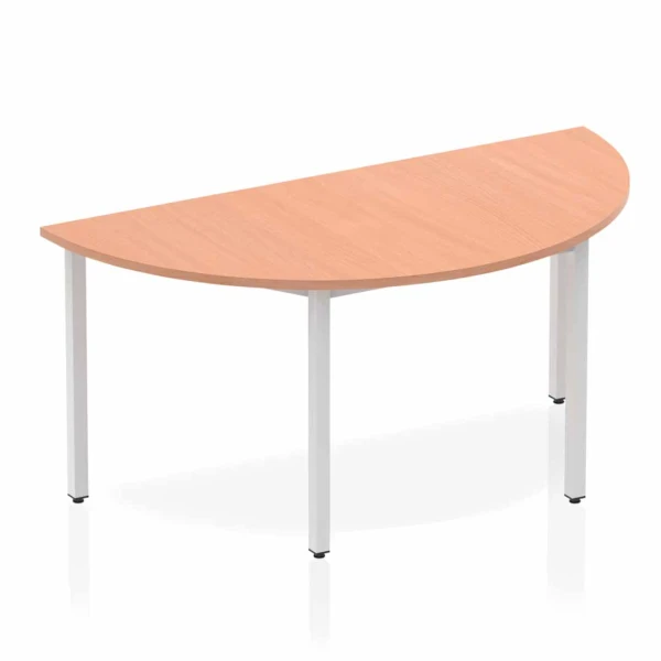 Dynamic Impulse Box Leg Semi-Circle Table - Beech