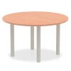 Dynamic Impulse Post Leg Round Table 1200 x 1200mm - Beech