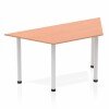 Dynamic Impulse Post Leg Trapezium Table 1600 x 800mm - Beech