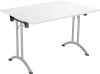 TC One Union Folding Rectangular Table - 1400 x 700mm - White