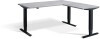 Lavoro Advance Corner Height Adjustable Desk - 1600 x 1600mm - Concrete