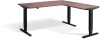 Lavoro Advance Corner Height Adjustable Desk - 1600 x 1600mm - Ferro Bronze