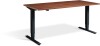 Lavoro Advance Height Adjustable Desk - 1600 x 700mm - Natural Dijon Walnut