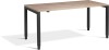 Lavoro Crown Height Adjustable Desk - 1800 x 800mm - Grey Nebraska Oak
